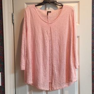 NWT New Directions pink quarter sleeve top